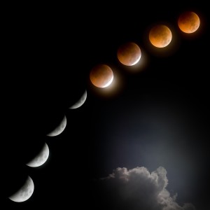 Total lunar eclipse full moon