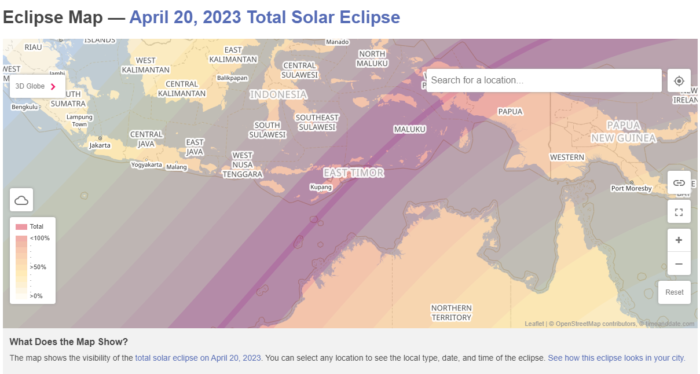 Solar Eclipse across Australia